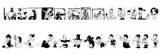 Myths_K 字体 大写