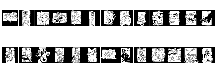 Myths Font LOWERCASE