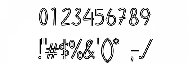 Mythsmiley Font Alte caractere