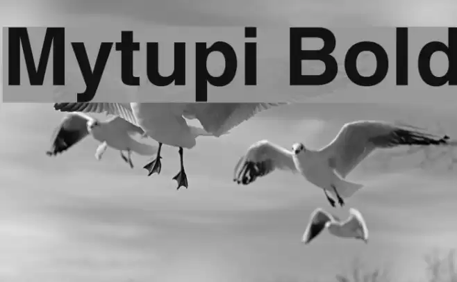 Mytupi Bold Шрифта examples