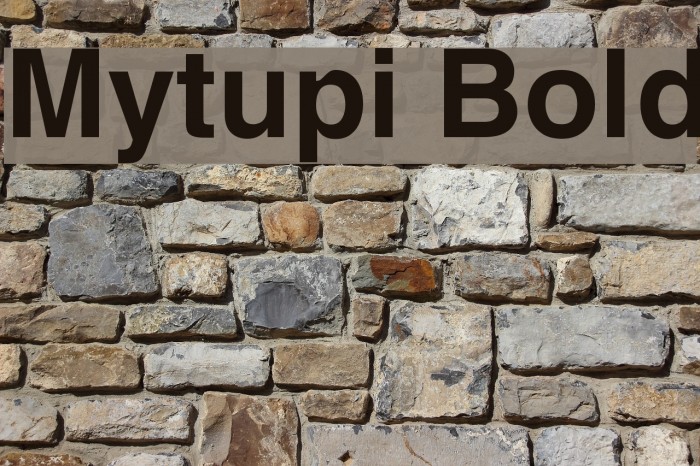 Mytupi Bold Font examples