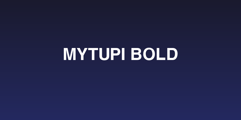 Mytupi Bold Social Header