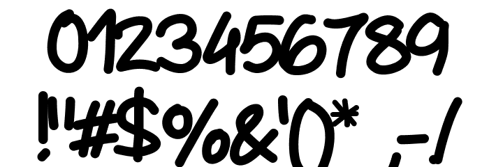 Mywriting Font OTHER CHARS