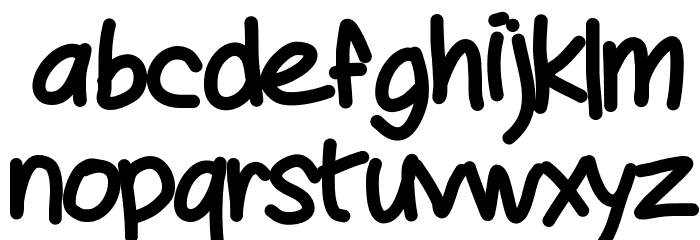 Mywriting Font LOWERCASE