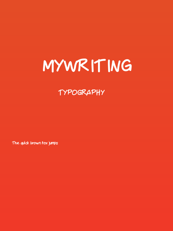 Mywriting Poster