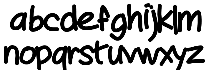 Mywriting Font LOWERCASE