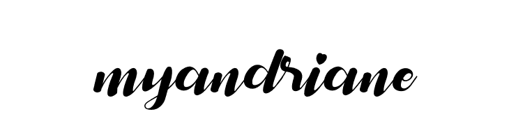 my andriane  Frei Schriftart Herunterladen