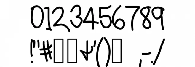 my dad drives me crazy Font OTHER CHARS