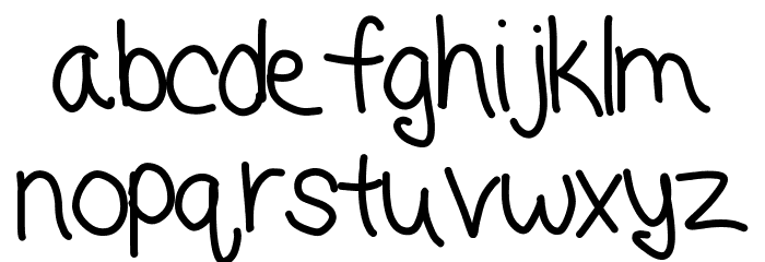 my dad drives me crazy Font LOWERCASE
