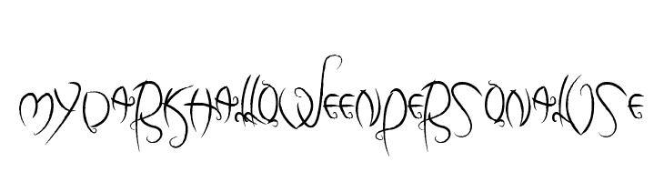 my dark halloween Personal Use  Free Fonts Download