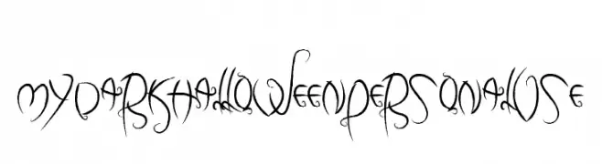 my dark halloween Personal Use  Frei Schriftart Herunterladen