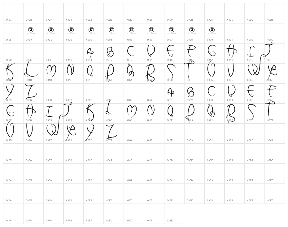 my dark halloween Character Map