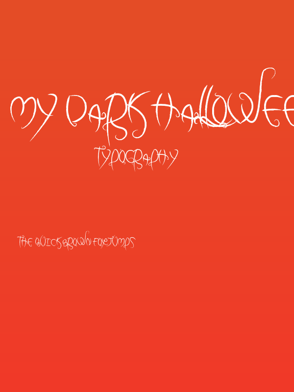 my dark halloween Poster
