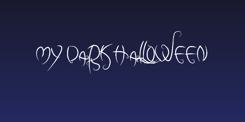 my dark halloween Social Header