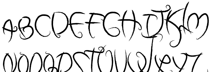 my dark halloween Font LOWERCASE