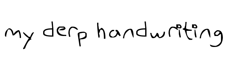 my derp handwriting  font caratteri gratis
