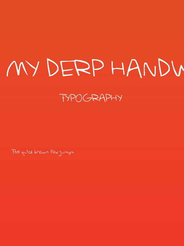 my derp handwriting Poster