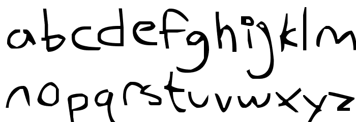 my derp handwriting Font LOWERCASE