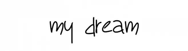 my dream  les polices de caractères gratuit tlcharger