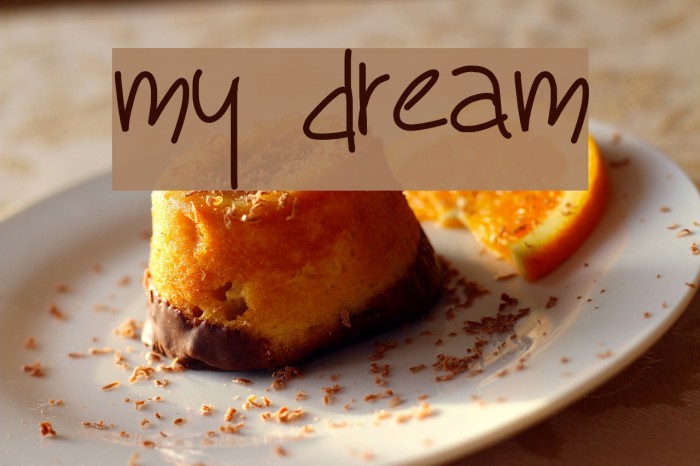 my dream Font examples