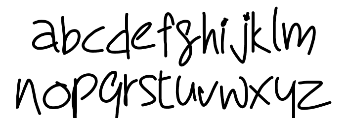 my dream Font LOWERCASE