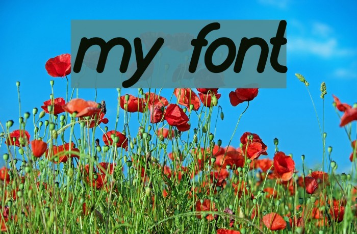 Mine font. Myfont.