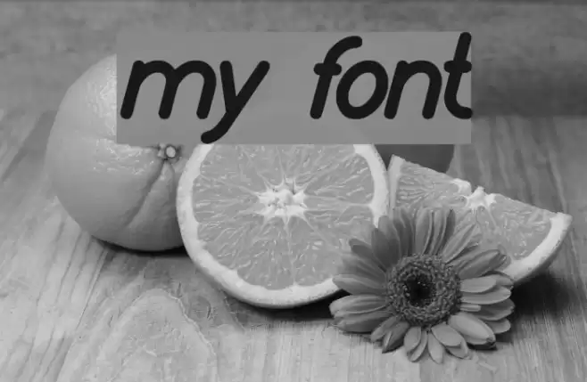 my font Font examples
