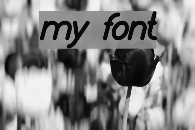 my font Font examples
