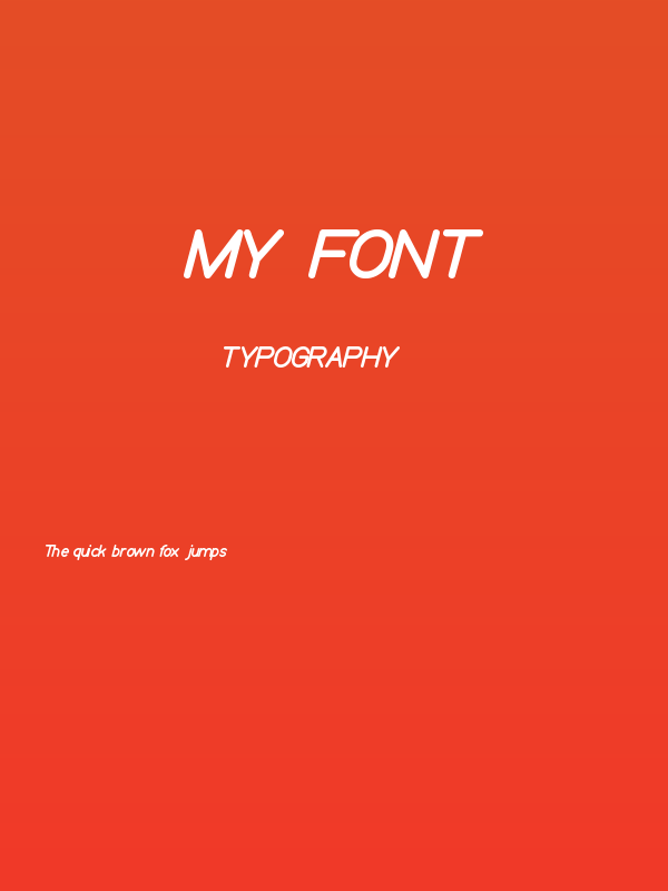 my font Poster