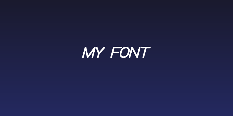 my font Social Header
