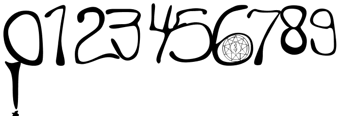my handwriting Font OTHER CHARS