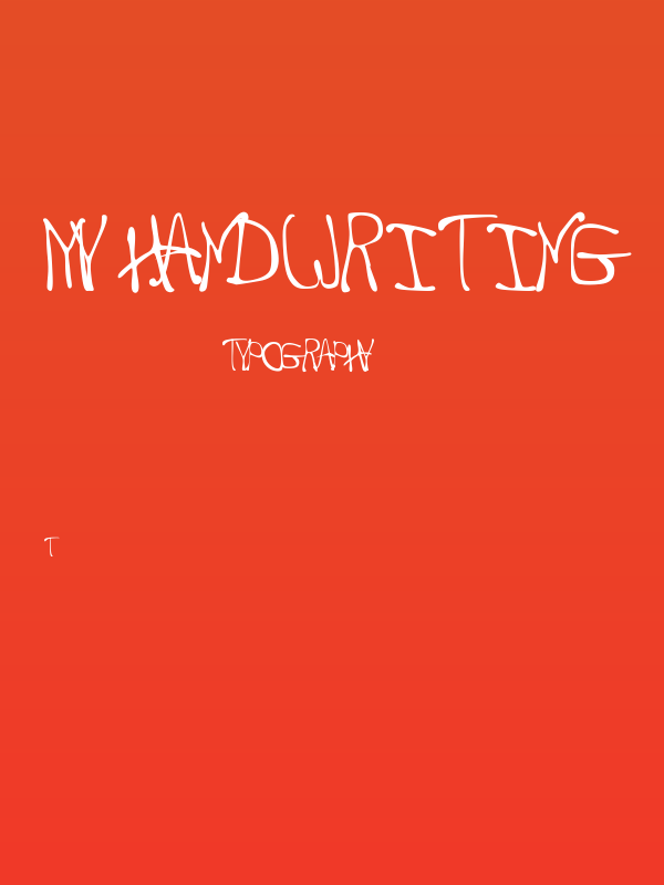 my handwriting Poster