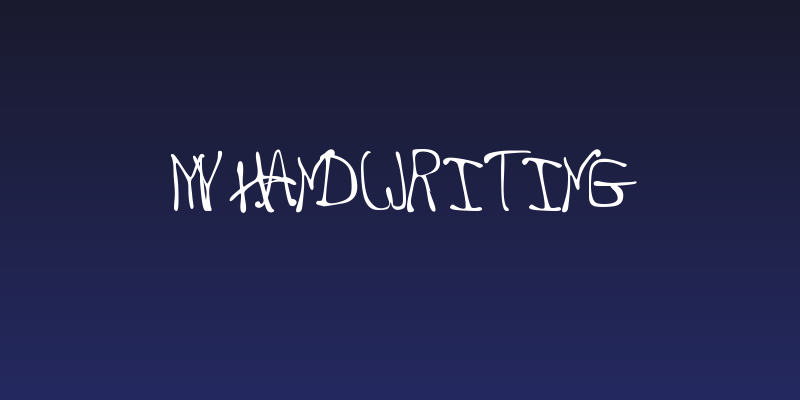 my handwriting Social Header