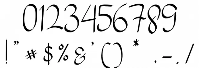 my mecca script Font OTHER CHARS