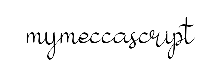 my mecca script  フリーフォントのダウンロード