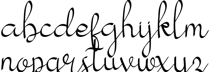 my mecca script Font LOWERCASE