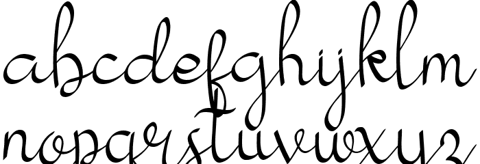 my mecca script Font LOWERCASE