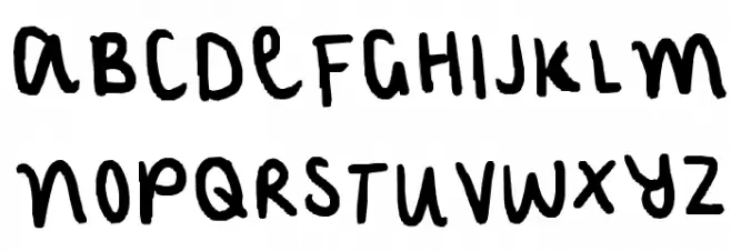 my normal handwriting Шрифта ВЕРХНИЙ