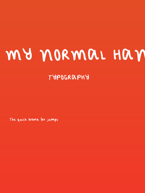 my normal handwriting Poster