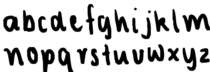my normal handwriting Font LOWERCASE