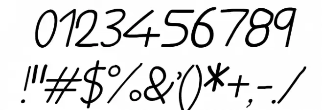 my special angel Italic Font OTHER CHARS