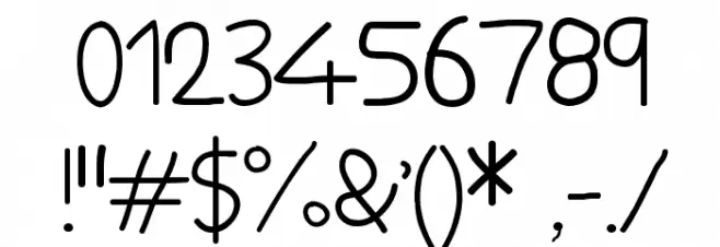 my special angel Font OTHER CHARS