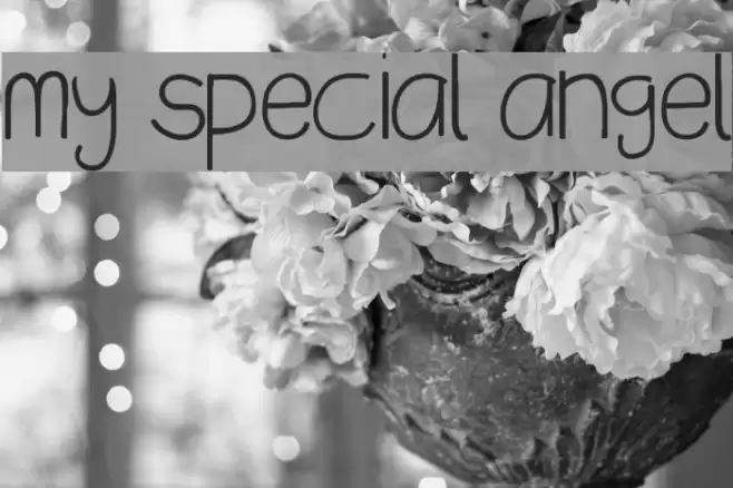 my special angel Font examples