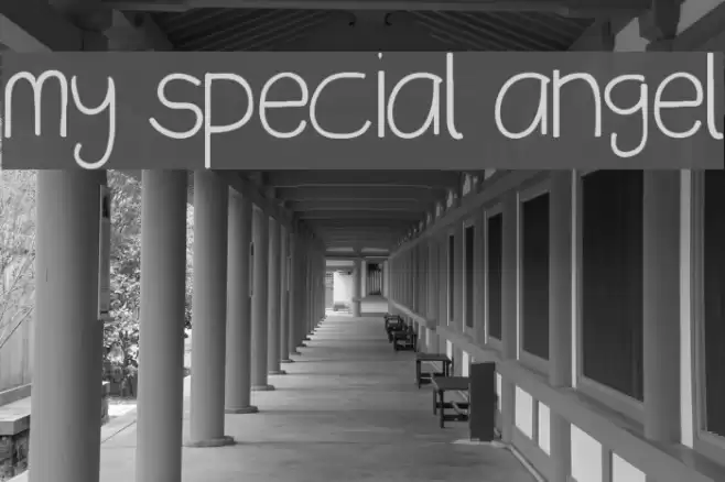 my special angel Font examples