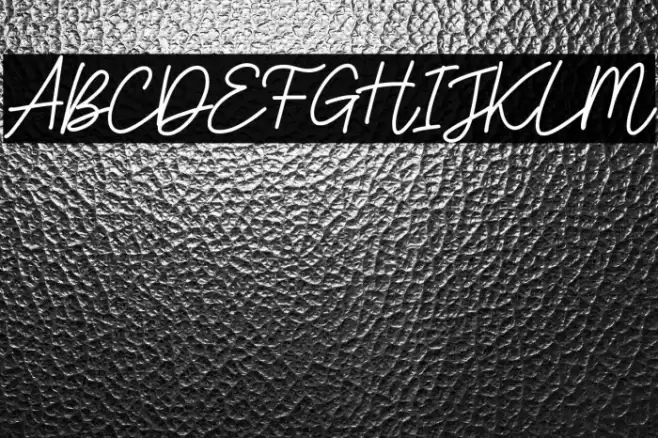 my status Font examples