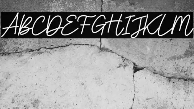 my status Font examples