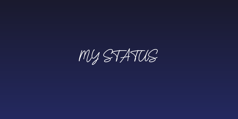 my status Social Header