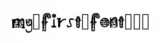 my_first_font___  Скачать бесплатные шрифты