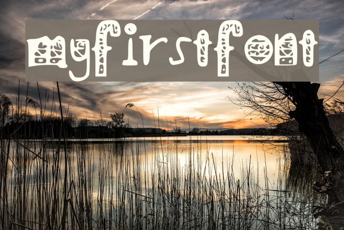 my_first_font___ Font examples