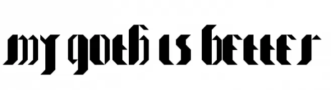 my_goth_is better  Fuentes Gratis Descargar